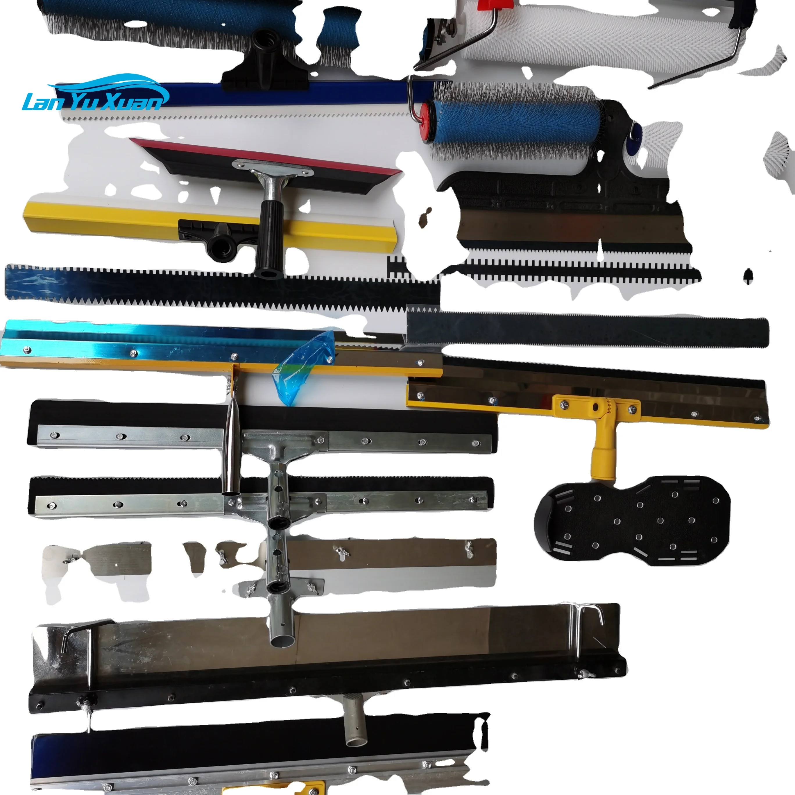 Spiked Roller Spiked Shoes Rubber Notched Squeegee  Epoxy Self Levelling Cement Floor Compound Motar Tools Kit