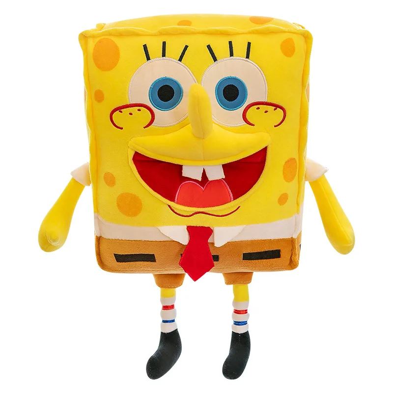 Cartoon Anime Spongebob Schwammkopf Gelb Plüsch Spielzeug Umarmung Kissen Kawaii Gefüllte Komfort Weiche Plüsch Puppe Kinder Geburtstag Geschenk