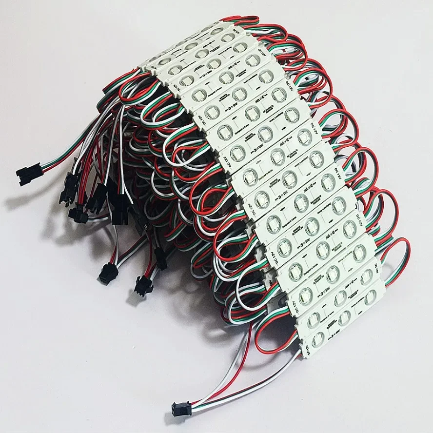 20PCS 12V WS2811 RGB LED Modules Light Waterproof IP65 Full Color Advertisement Lamp Shop Signboard Letter Light-box Decoration image 6