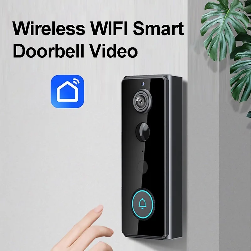 Timbre inteligente con cámara inalámbrica WIFI Tuya aplicación remota Control videoportero de vigilancia HD visión nocturna timbre impermeable