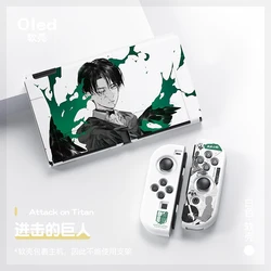 Carcasa Switch para Attack-on-Titan, TPU Shell, Switch Cover, OLED Case Protector, Switch Acessórios