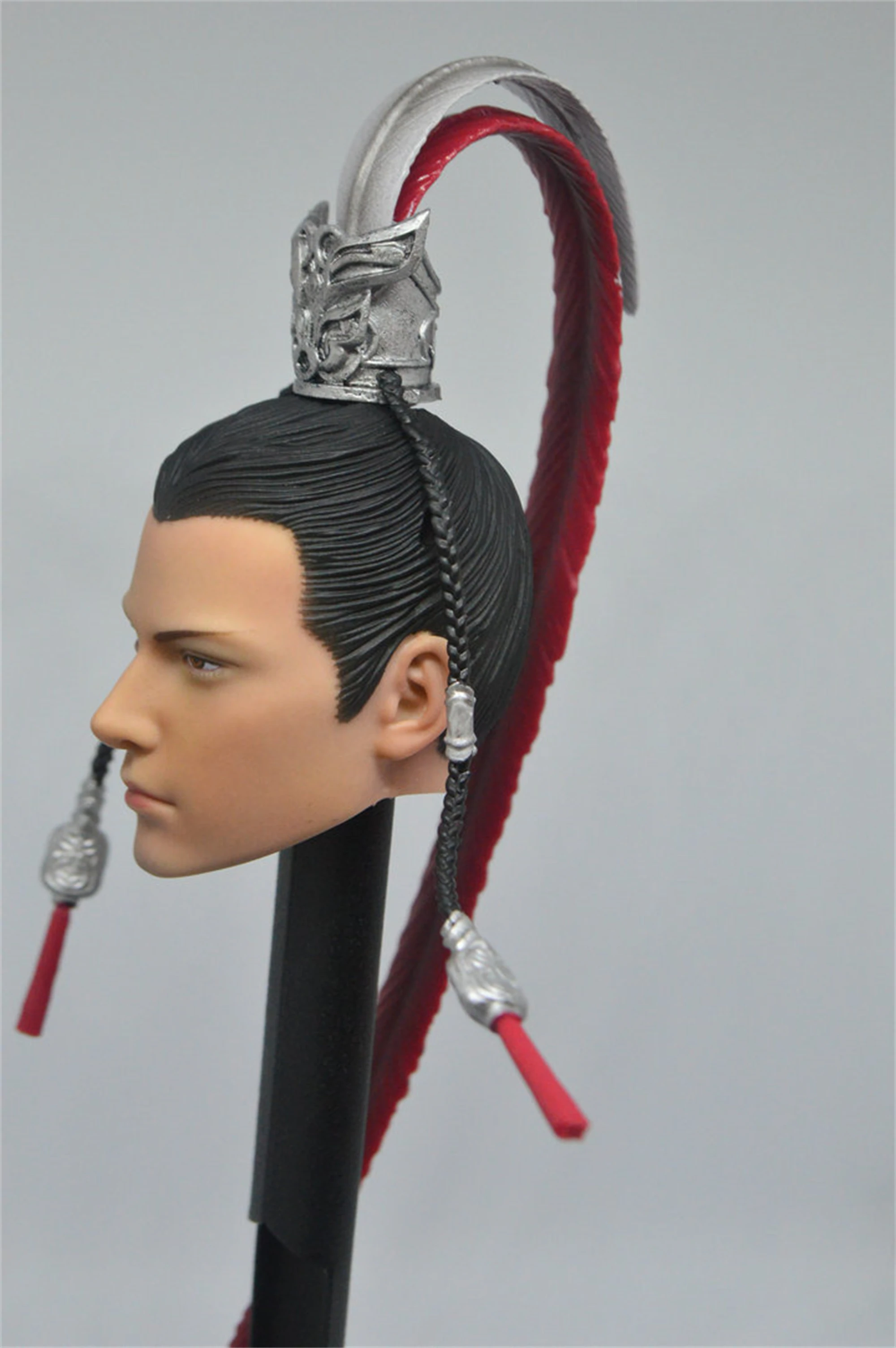 1/6 Scale Tian Ce Traditional Man Head Sculpt Chinese Ancient Male Head Model Fit for 12\'\' Worldbox COOMODELAction Figure Body