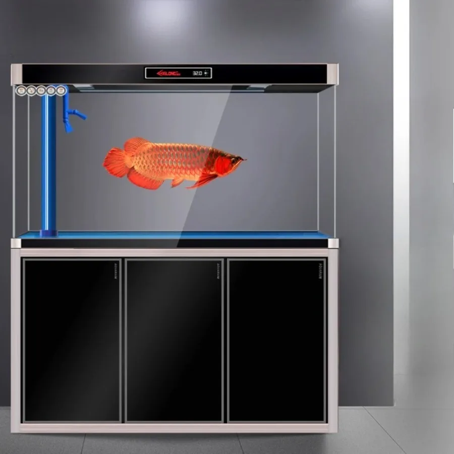 Atmospheric Self Maintaining Aquariu Silent Glass Reception Desks Smart Integrated Circulating Ffice Furniture Военное ДелоLJ40