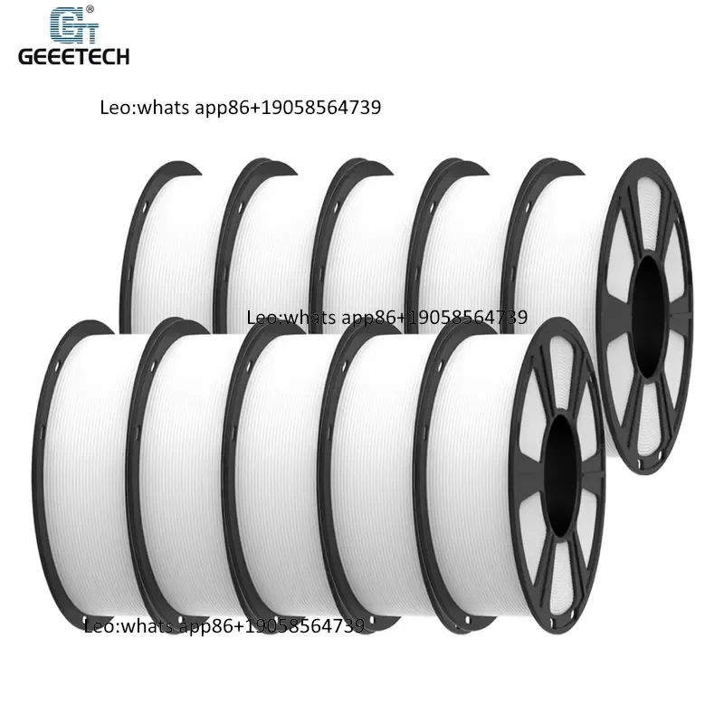 Geeetech No Bubble 1.75mm 1KG PLA Filament 10 Rolls 335m Length Flexible Plastic 3D Printer Filament Multiple Colors CE