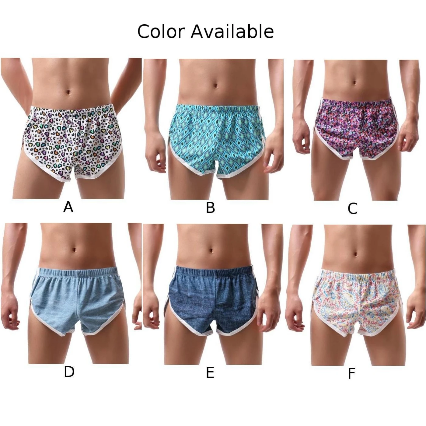 1 قطعة نادي الشاطئ الملابس الداخلية اليومية رجل السروال خفيفة الوزن طباعة السروال الذكور الملابس الداخلية السراويل بيكيني جذوع جميع الفصول #5