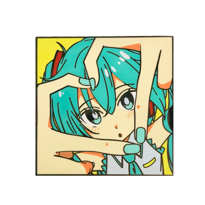 Hatsune Miku – Badges en émail, broches Vocaloid dérivés, broches périphériques d'anime pour sac à dos, vêtements, revers, jouet Cosplay, cadeaux
