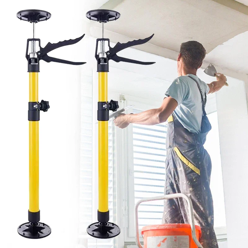 Terceira Mão Suporte Rod Aço Jacks Gabinete Drywall Ferramenta de Construção Carga Ajustável 100kg Pólo Telescópico Rápido pc Pcs