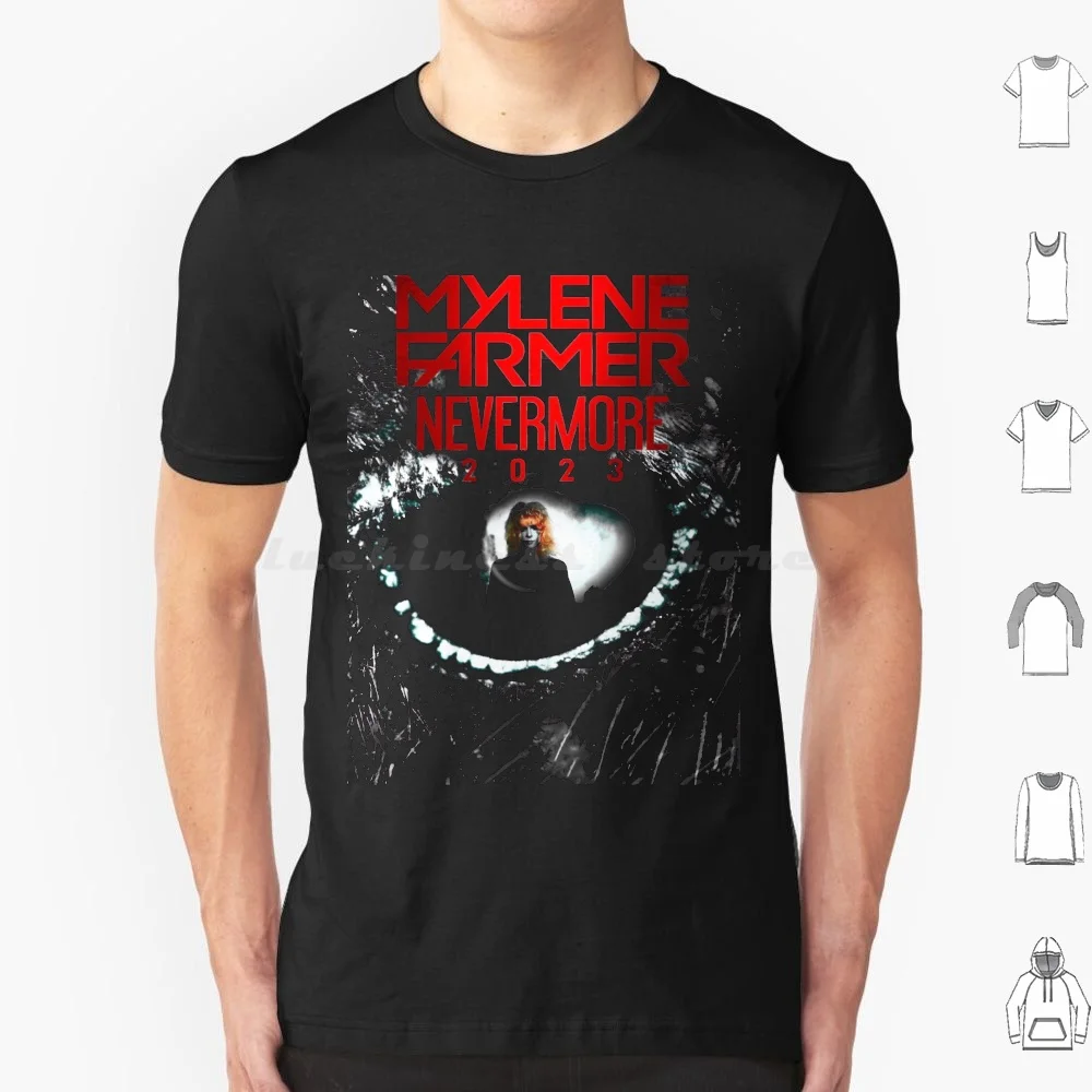 

Mylene Farmer Nevermore , Mylene Farmer , Mylene Farmer 2023 , Mylène Farmer 2022 T Shirt Cotton Men Women DIY Print Mylene