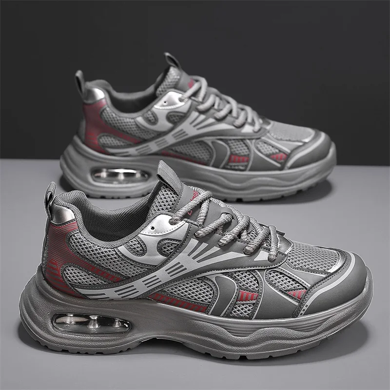 Men's fashion casual sneakers four seasons new breathable lightweight soft-sole non-slip comfortable outdoor sports running shoe