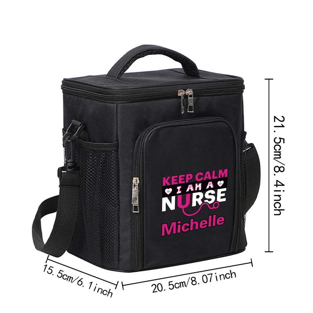 Personalized Customized Name Ice Box Insulated Family Activities Picnic Lunch Bag Large Capacity Insulation Box Food Keep Fresh
