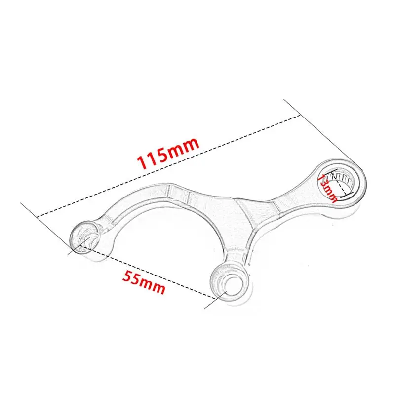 WF-For MT07 XSR700 2018-2023 Shift Stabilizer Motorcycle Accessory For Tenere 700 XTZ700 2019-2024 With 2 Screws Black view 6