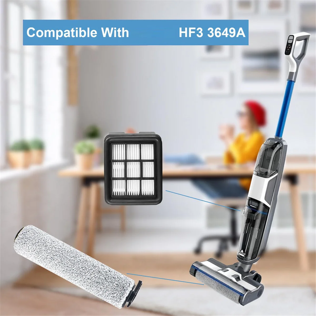 Сменный фильтр для пылесоса, набор щеток и роликовых фильтров для HF3 3649A, набор фильтров для пылесоса