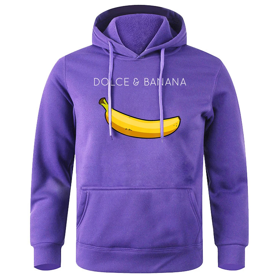 Funny Dolce&Banana Printing Hoodies Men Fashion Novelty Hoodie Male Basic Casual All Match Sweatshirts Loose Oversized Hooded