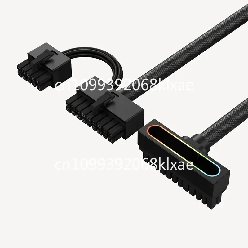 Side out of the main board 24PIN90 degree elbow module line ARGB Shenguang synchronization, one line connected power supply line