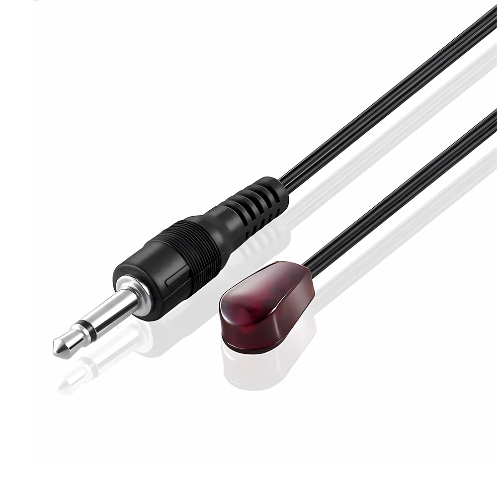 Brand New Black 3 Metre Dual Infrared (IR) Emitter Extension Cable With 3.5mm Jack Plug For Xbox One TV Set STB/DVD/DVR/PV