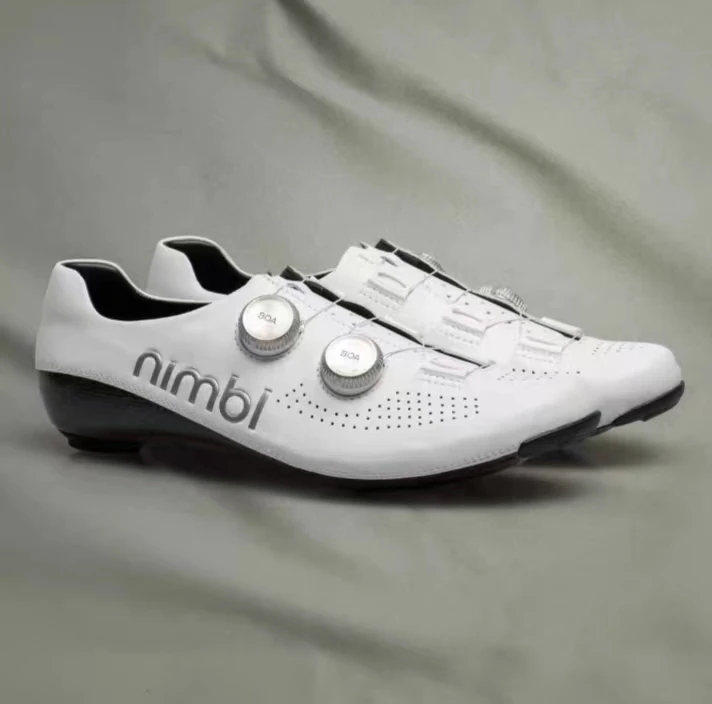 Nimbl Ultimate Ultra Light Race Road Bike Self Locking Cycling All Carbon Fiber Sole Lock Shoes