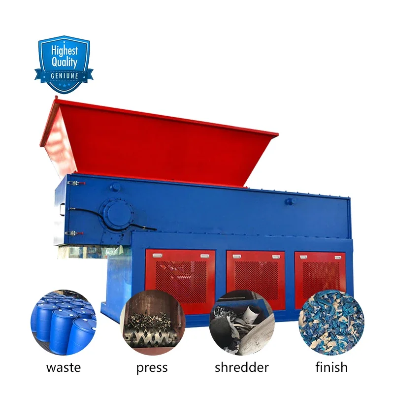 DutyWaste Cans Shredder Machine Single Crushing Equipment