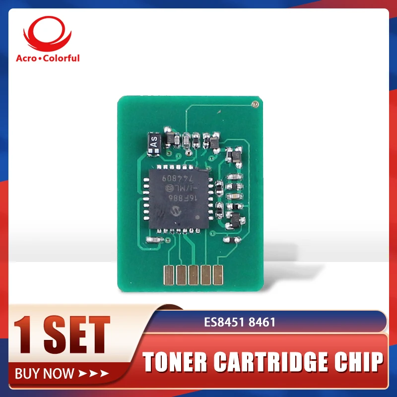 conjunto compativel chip de toner para oki es8451 es8461 cartucho de impressora 9k 1 01