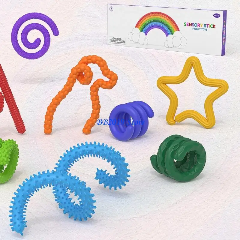 Q0KB Children Sensory Calming Toy for Stress Relief and Anxiety Novelty Silicone Gadget Textured