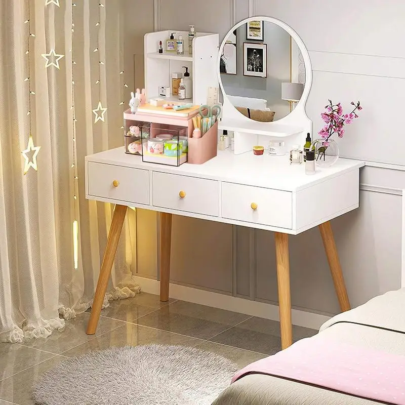 Desktop Makeup Organizer Bathroom Make Up Stand Multifunctional Bathroom Make Up Stand Compartmented Tabletop Cosmetic Organizer