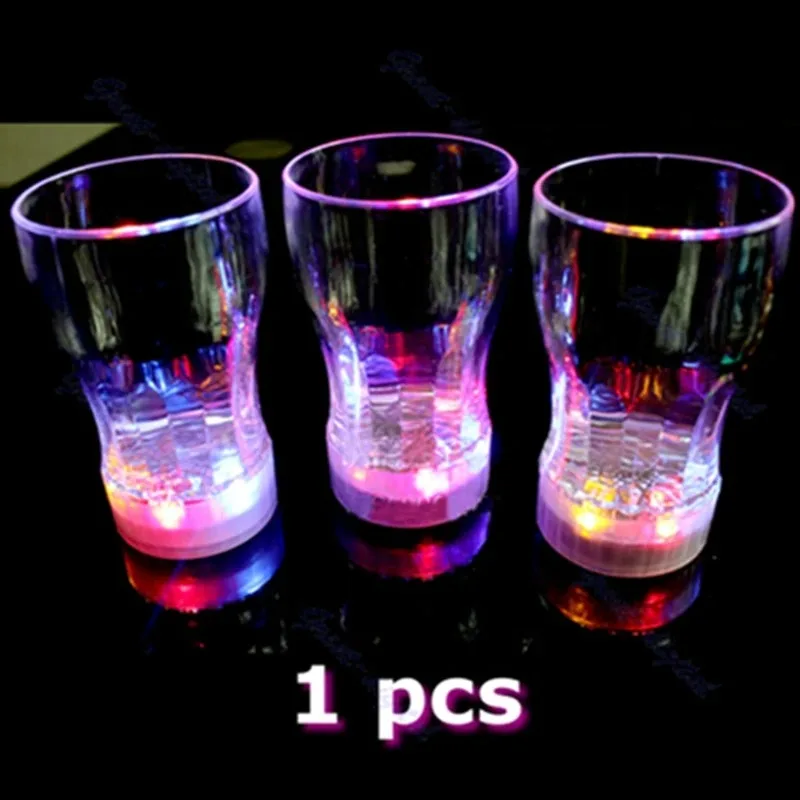 6 LED Light Luminous Color Changing Water Sensing Luminous Cup Bar Nightclub Beer Cup Milk Tea Shop Creative Gift Cup