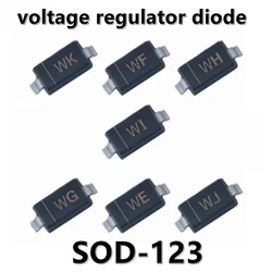 (50pcs) BZT52C5V1 W8 5.1V SMD voltage regulator diode SOD-123