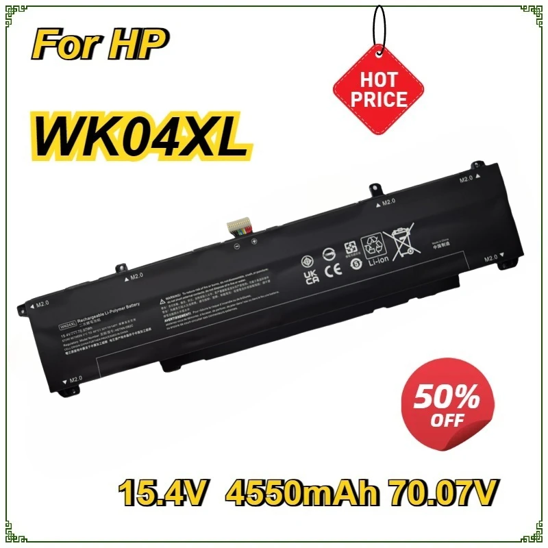 

WK04XL Laptop Battery for HP Omen 16 17 7 8 Victus Pro TPN-Q263/Q264 M41640-AC1 HSTNN-OB21 TPN-Q265 TPN-Q266 TPN-Q280 M38822-AC1