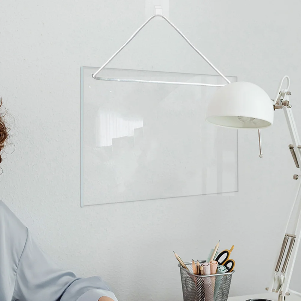 2pcs Dry Erase Board Clear Acrylic Writing Board For Office Home Desktop Wall Mount Portable Message Notetaking Planner Easy