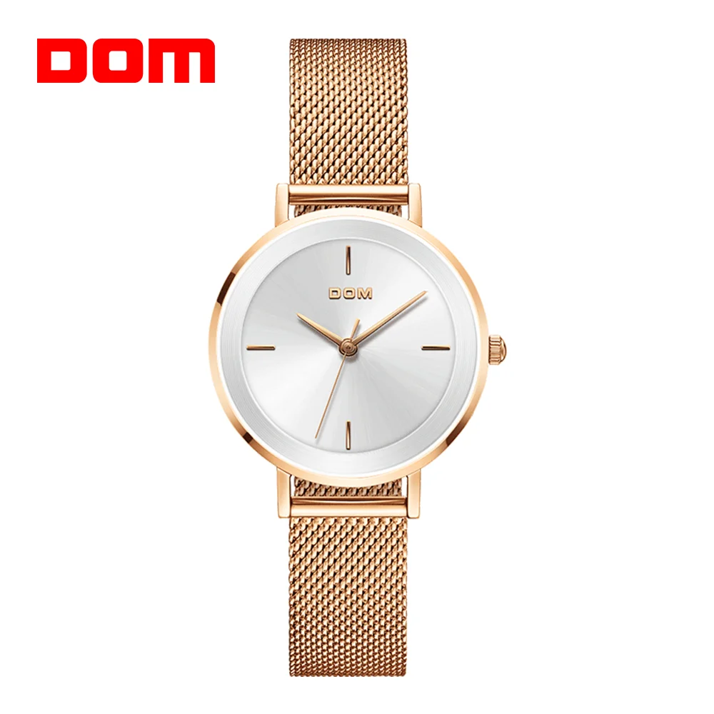 

DOM New Women Brand Watch Simple Quartz Lady Waterproof Wristwatch Female Fashion Casual Watches Clock Reloj Mujer G-1307