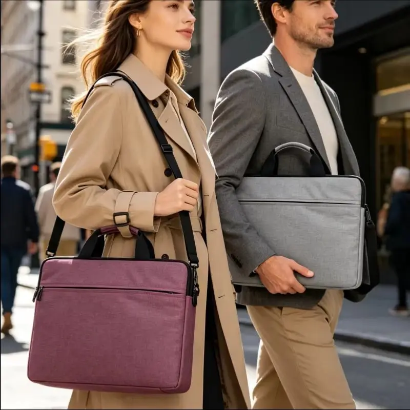 Ultra-thin Laptop Sleeve Handbag, Notebook Protective Carry Case Compatible with Huawei Lenovo Asus Dell, Slim Light Inner Bag f