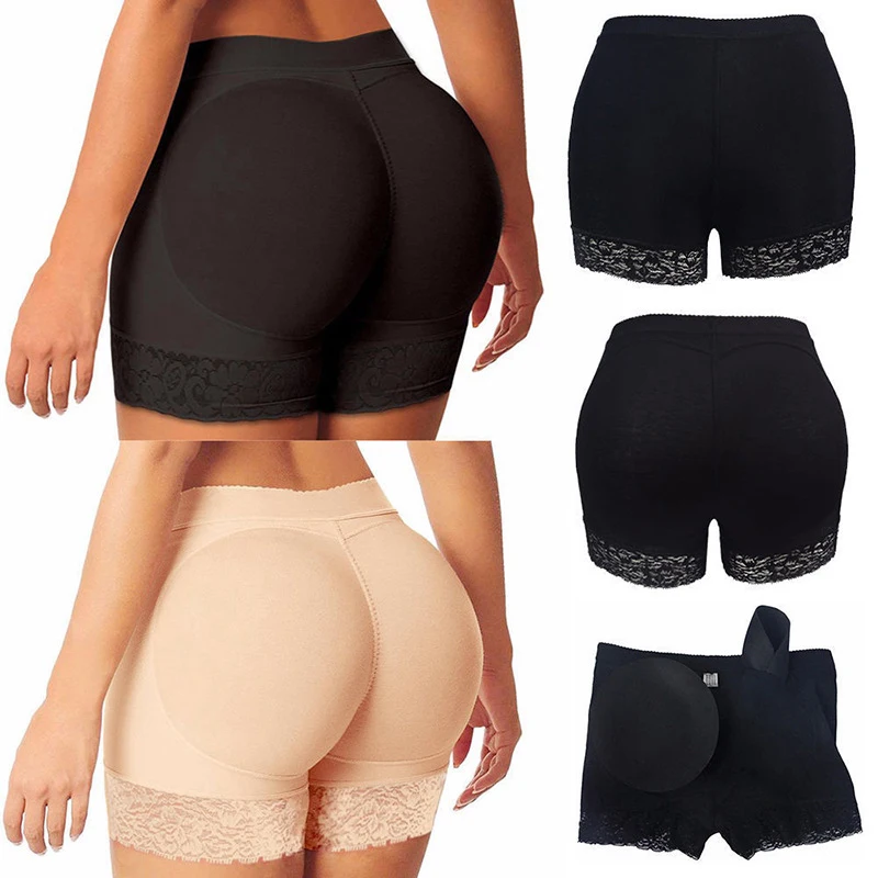 New Sexy Seamless Cushioned Lace Fake Butt Pull-in Hip Lift Shape-to-shape Breathable Anti-slip Flat Angle Safety Leggings