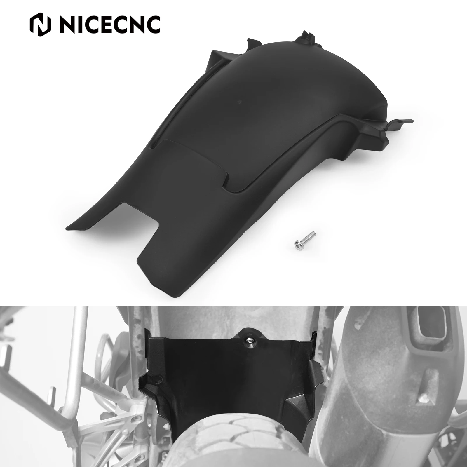 

NICECNC Rear Wheel Fender Mudguard For BMW R1250GS 2018-2023 2022 2021 2020 2019