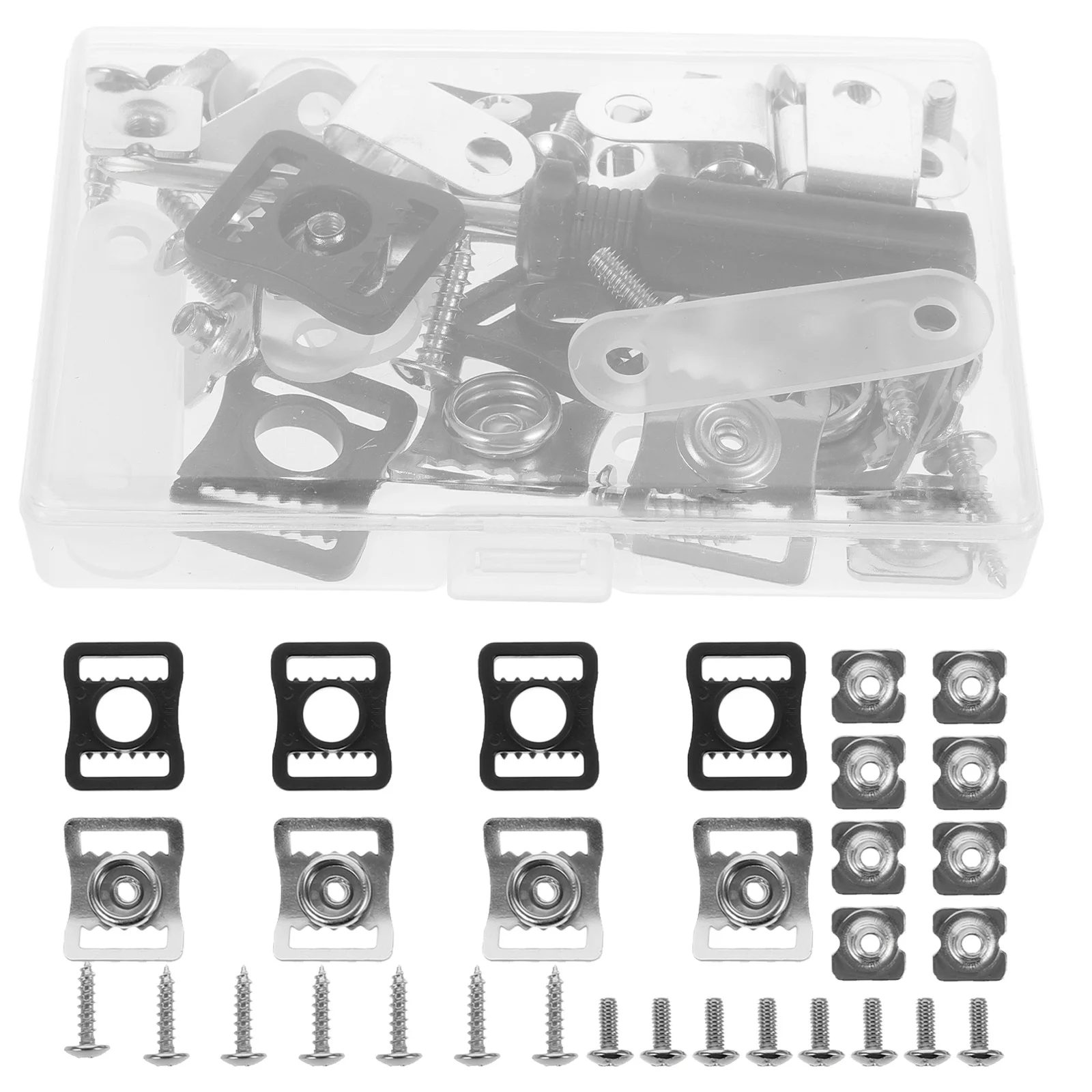 1 Box Repair Material Durable Sports Buckle Football Hockey Repair Hardware Screws Nuts Accessories Kit
