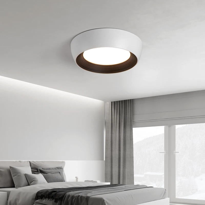 

LED Ceiling Light Fixture Bauhaus Art Round Flush Mount Ceiling Light 20inch 48W for Living Room Bedroom Hallway Home Decoration