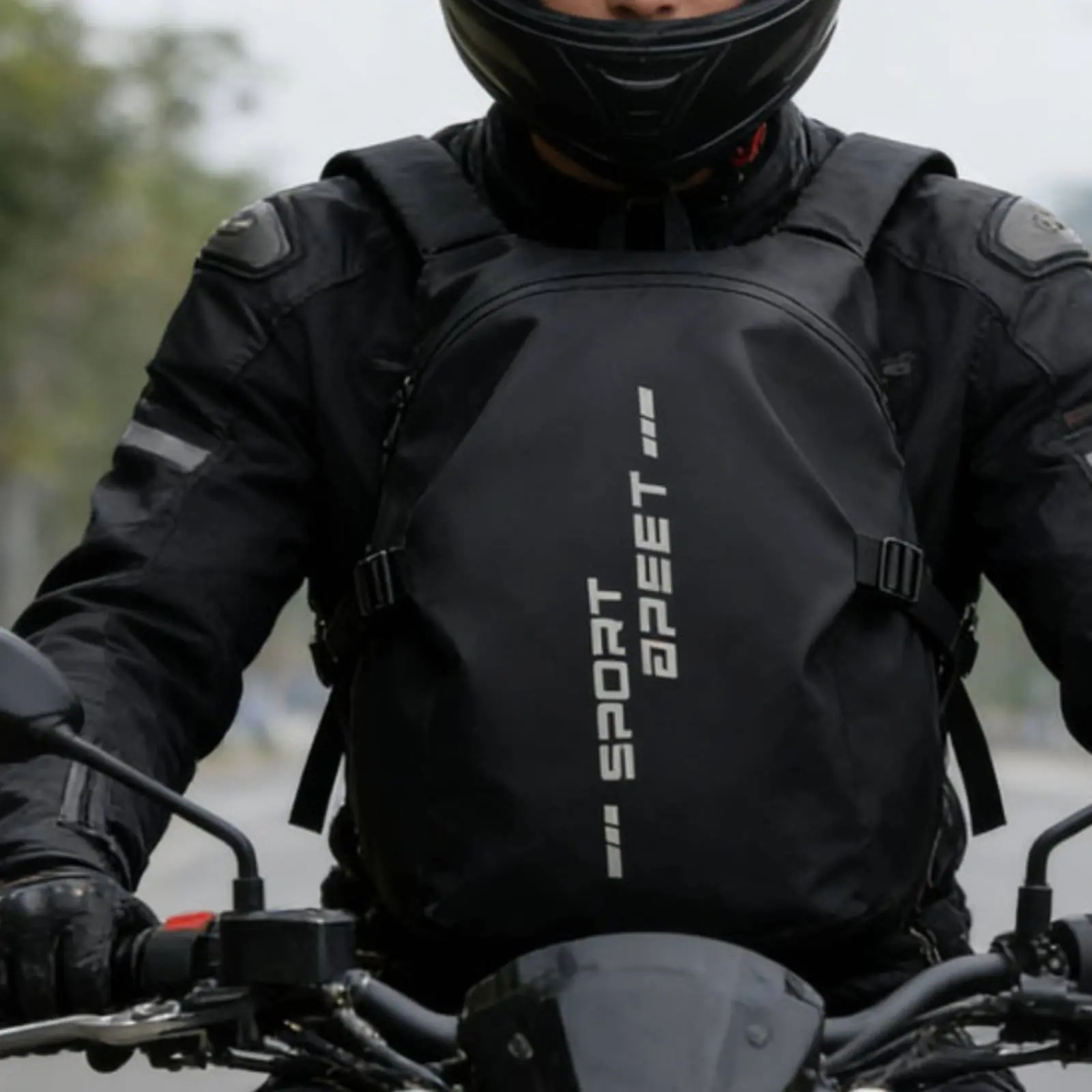 

Motorcycle Helmet Backpack Waterproof Motorcycle Backpack Motorbike Riding Bag Long-Lasting Rucksack Lightweight