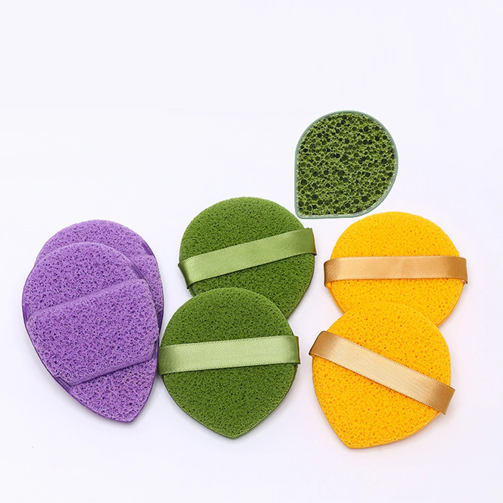 1/3 pçs esfoliante rosto lavagem esponja de limpeza remoção cravo removedor de maquiagem espuma puff ferramenta limpeza profunda poros limpador cuidados com a pele
