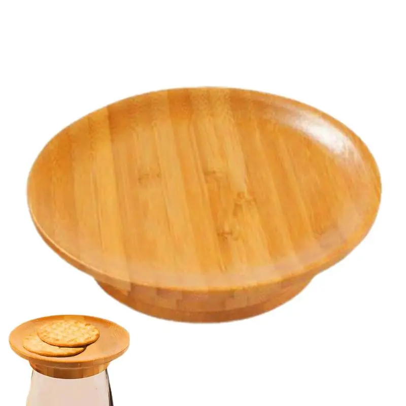 2025 Wine Glass Charcuterie Topper Bamboo Wine Glass Cover Coasters Plate Wine Glass Plate Decoration For Serving Appetizer