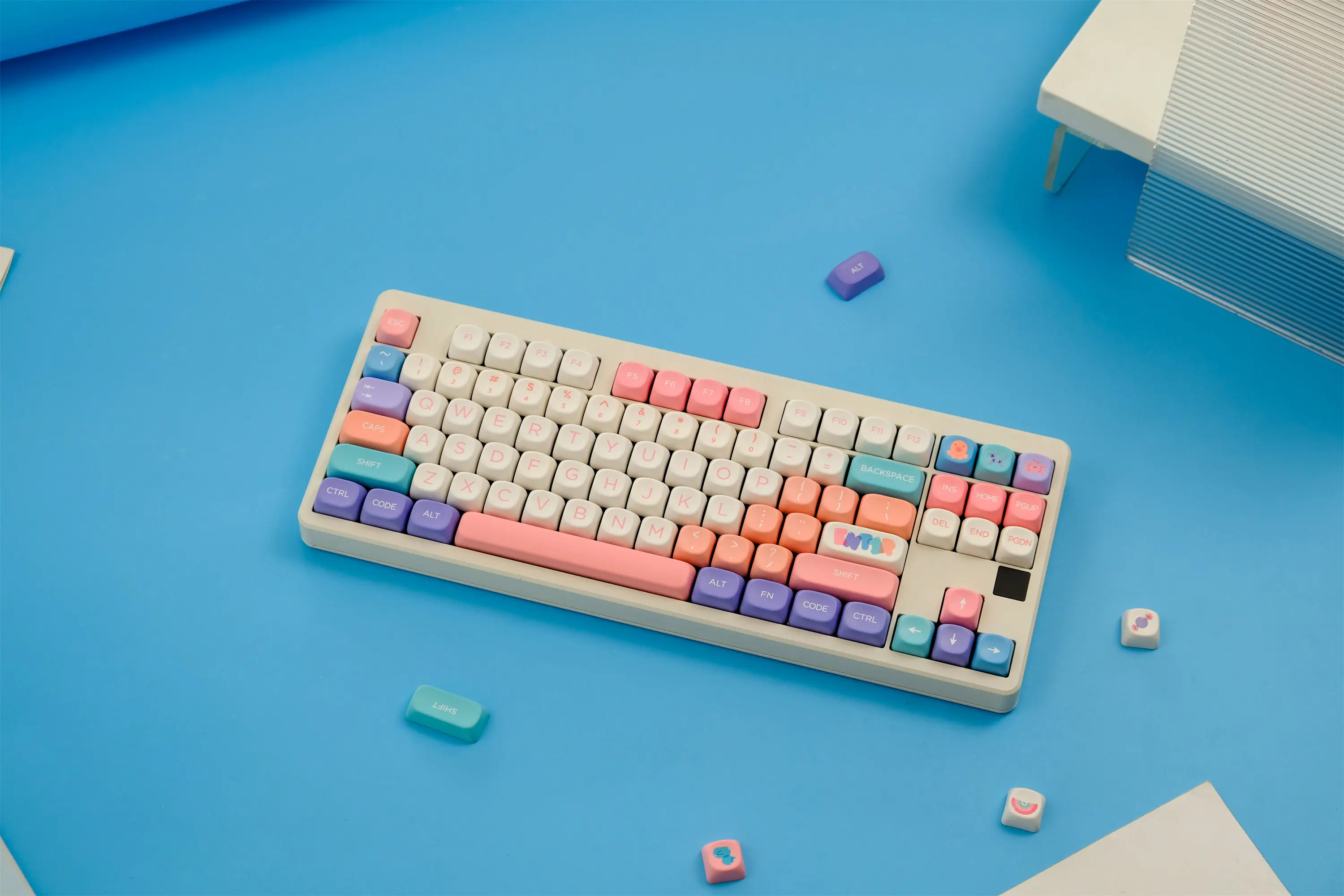 Balloon Party 126 Keys Keycaps Set PBT Material MOA XOA Profile DYE-SUB Wooting For CHERRY MX Switch Mechanical Keyboard Keycap