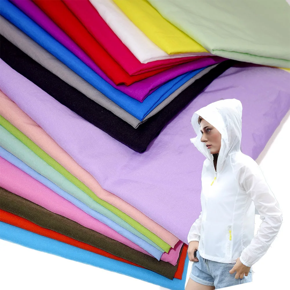 

150cm Wide,Sunscreen Cloth Light Thin Sunscreen UV protective 20D Nylon Sun Protection Fabric For Wraps,Jackets, Sale by Meters