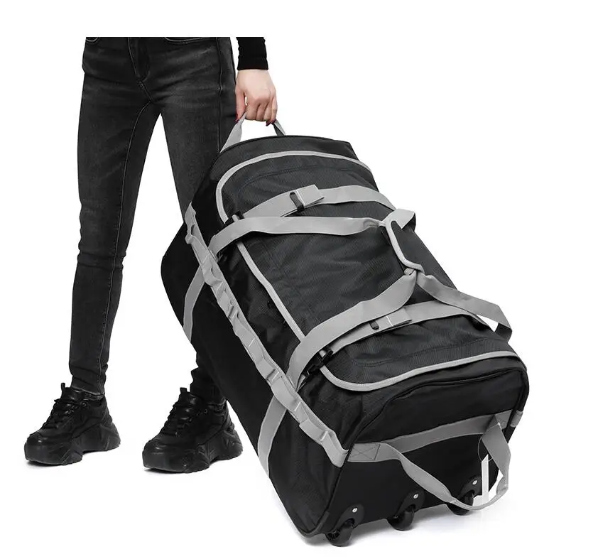 Outdoor Carrying Bag Air Shipping Bag Hand Trolley Bags Large Men Travel Trolley Bag Foldable Travel luggage bags  wheels