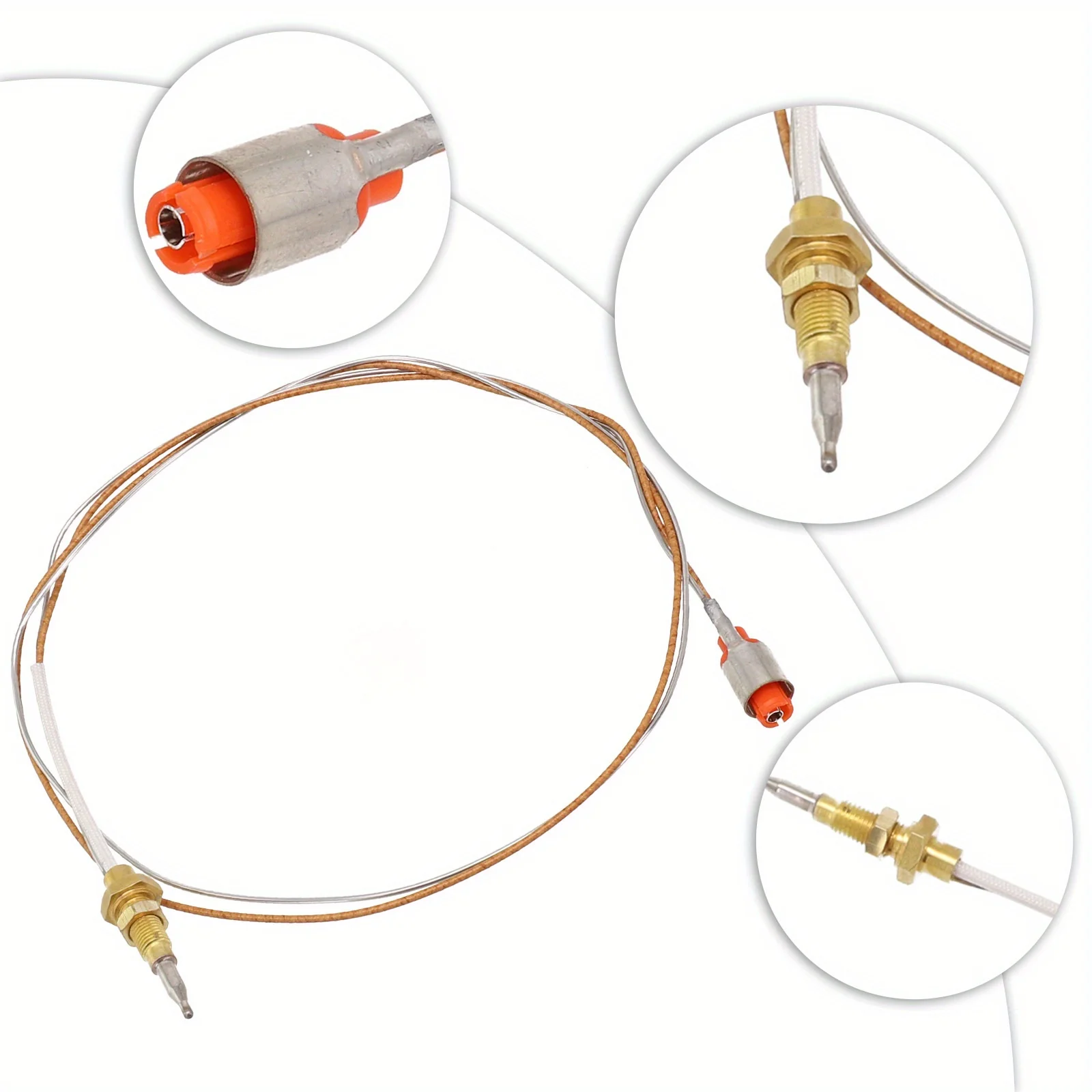 Copper Head Heading Screw Thermocouple Gas Burner Probe For Sabaf Built In Stove Accessories Extinguishing Protection Device