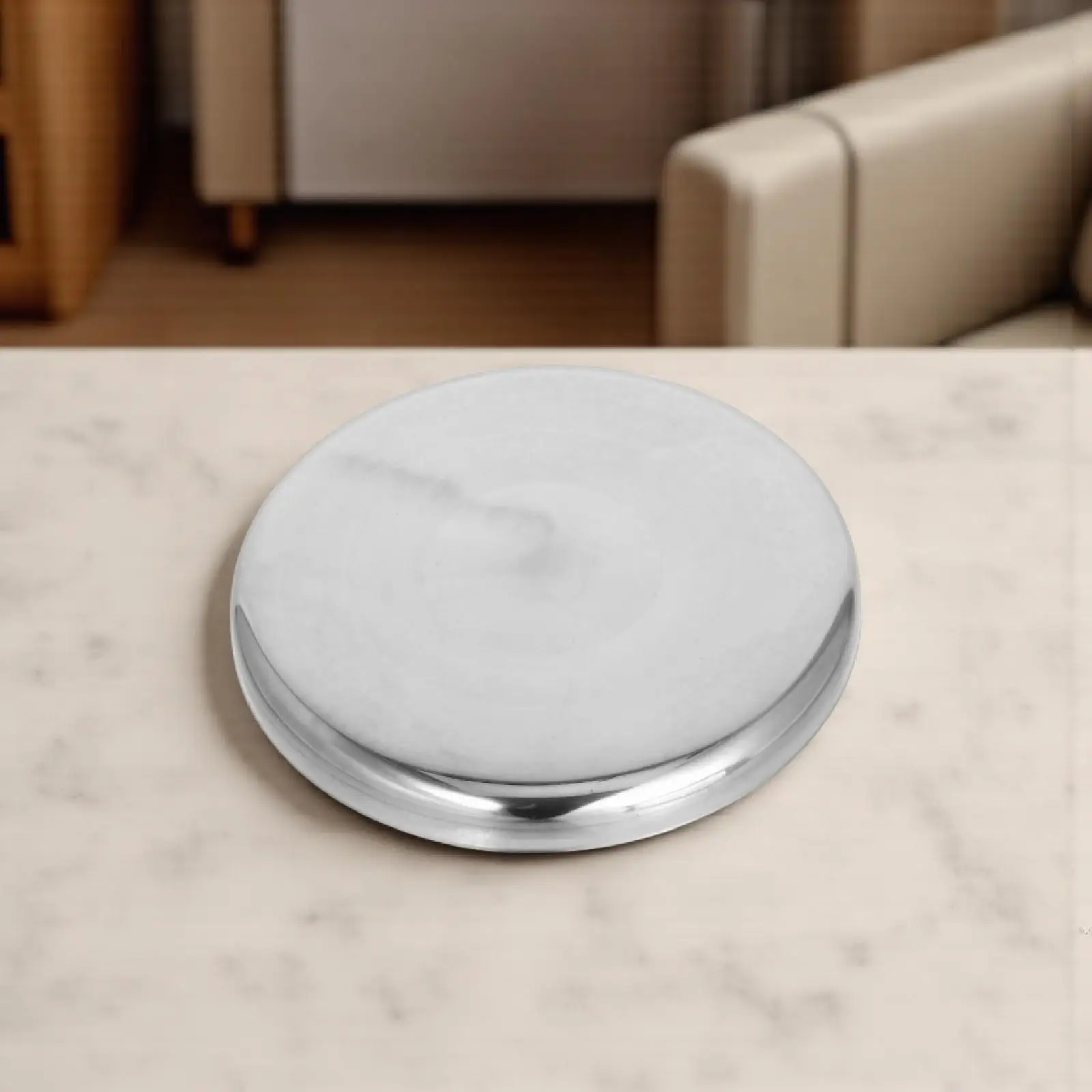 

Round Stainless Steel Stool Top Replacement Heavy-Duty Thickened Surface for Bar Counters Restaurants Canteens 29cm