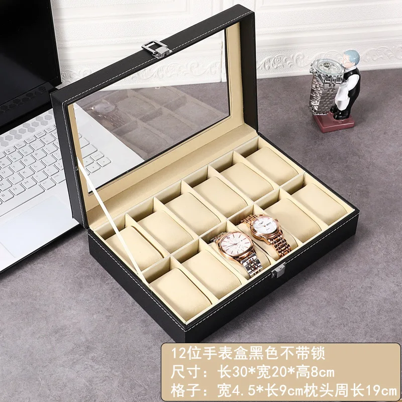 

3/6/10/12/20Girds Hot Sale PU Multiple Leather Watch Box Storage Holder Travel Case Protector Mens Gifts For Him