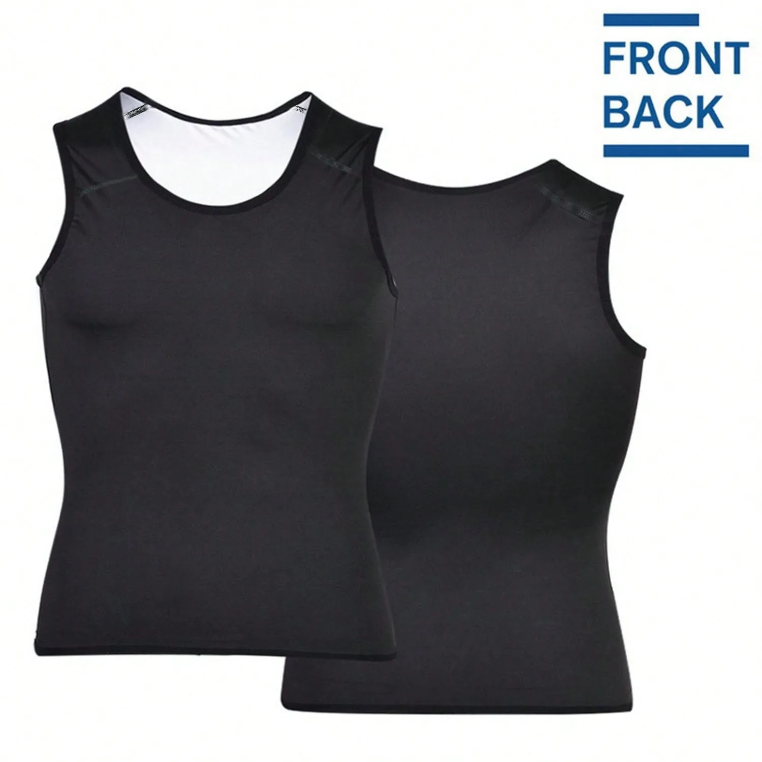 เสื้อซาวน่าสําหรับผู้ชาย, แขนสั้นซาวน่าเหงื่อ Body Shaper Mens ซาวน่าเสื้อกั๊กออกกําลังกายเสื้อกล้าม