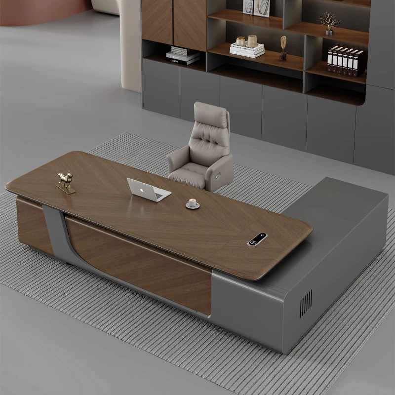 Premium Large Modern Minimalist Desk Light Luxury Room Tables Office Desks And Workstations Computer Table Chair Set Furniture