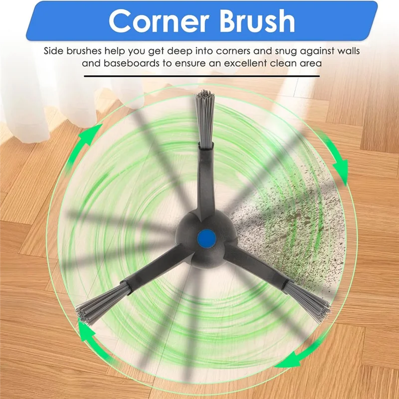 

【Купите и нить】комплект аксессуаров для пылесоса ECOVACS DEEBOT X5 Omni/X5 Pro Omni, основная щетка, боковые щетки, подушечки для швабры с фильтром Hepa D