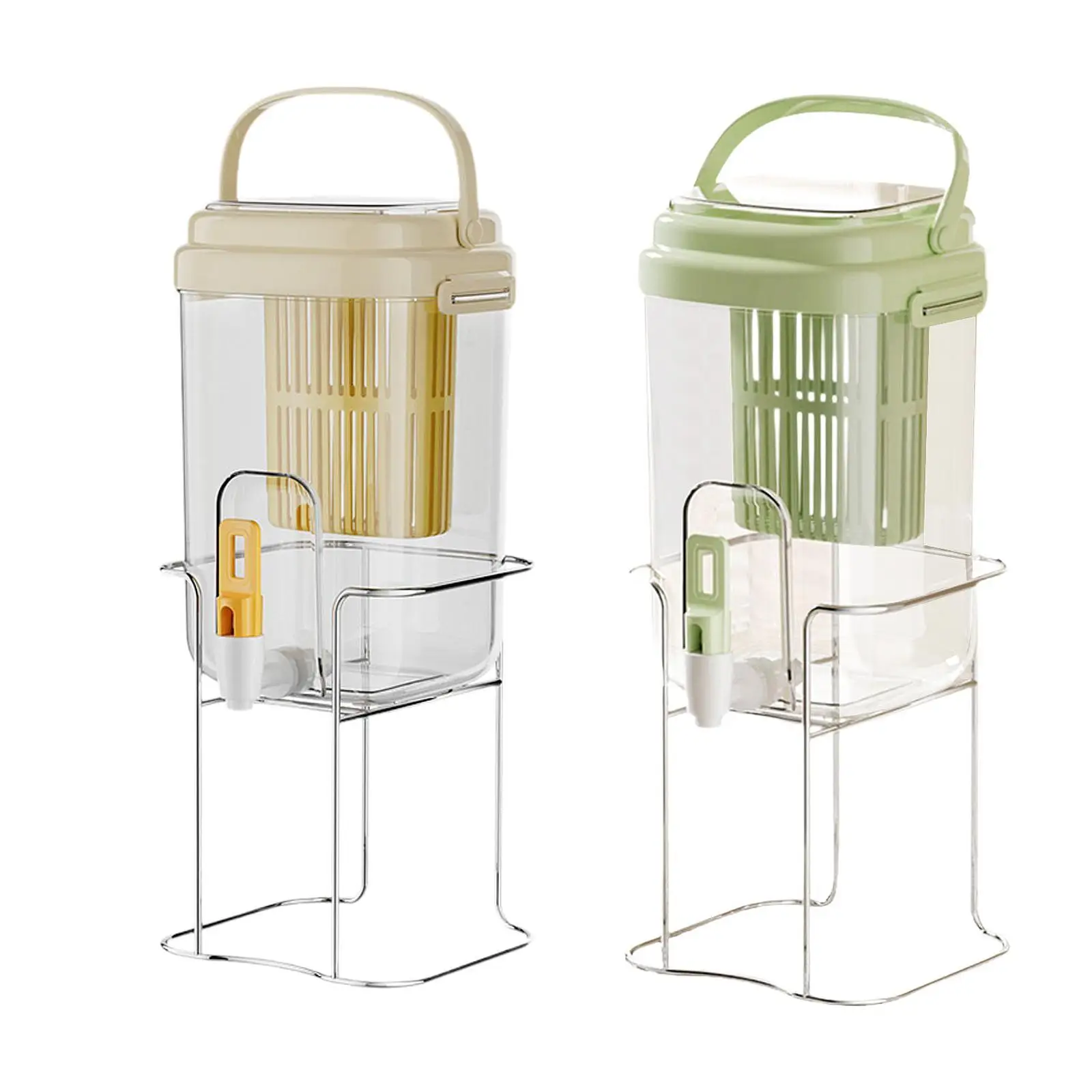 Beverage Dispenser Tap Equipped Cold Water Jug for Table Fruit Tea