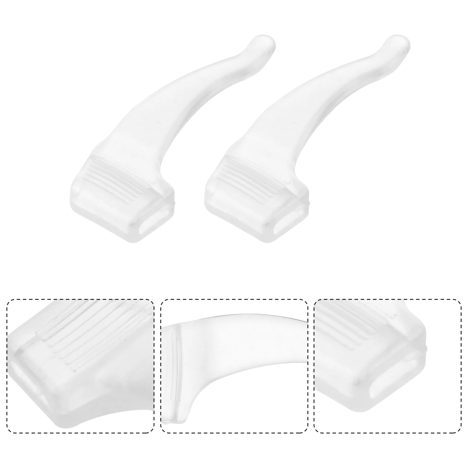 

20 Pairs Antiskid Pad Preventer Eyeglass Ear Pads Glasses Holders Around Neck Silicone Eyeglasses