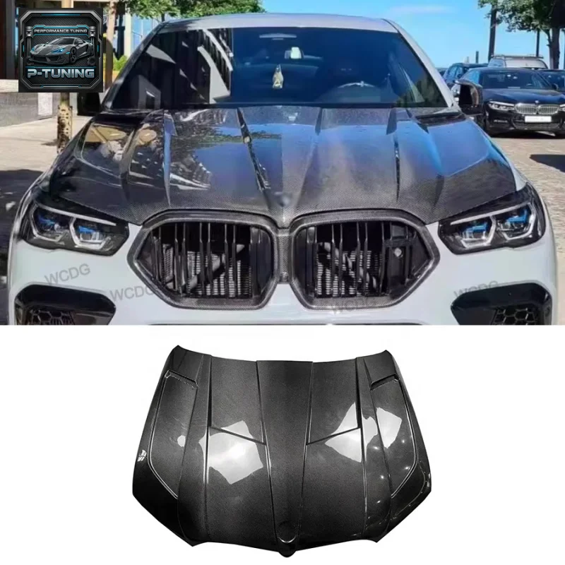 

High Quality LD Style Carbon Fiber Engine Hood for BMW X5M F95 X5 X6 G06 New Front Bumper Vent Hood Bonnet Car Accessories