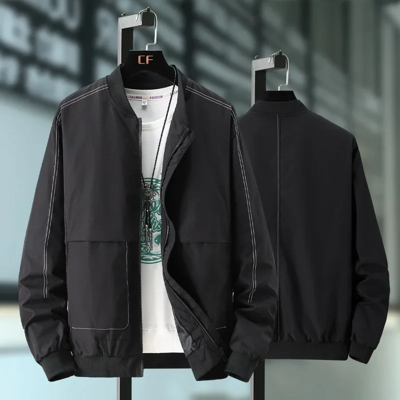 

DIANRUO 10XL куртки больших размеров мужские осенние ветровки пальто куртка-бомбер повседневная модная бейсбольная куртка мужская уличная верхняя одежда